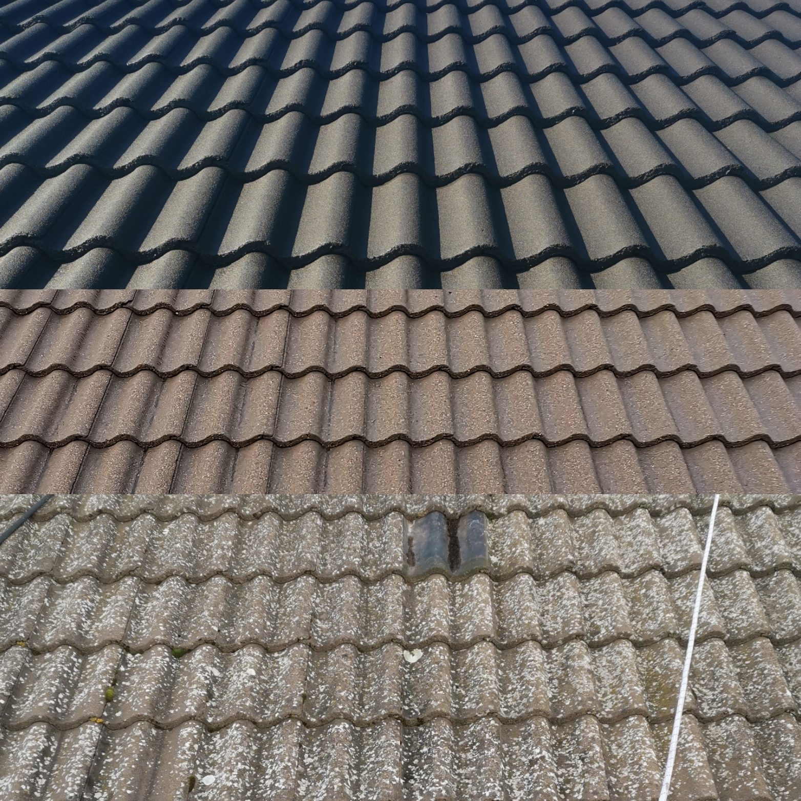 Detalj av rengjort betongtegel